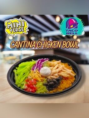 MGA's Miniverse Make It Mini Food Taco Bell Live Mas: CANTINA CHICKEN BOWL